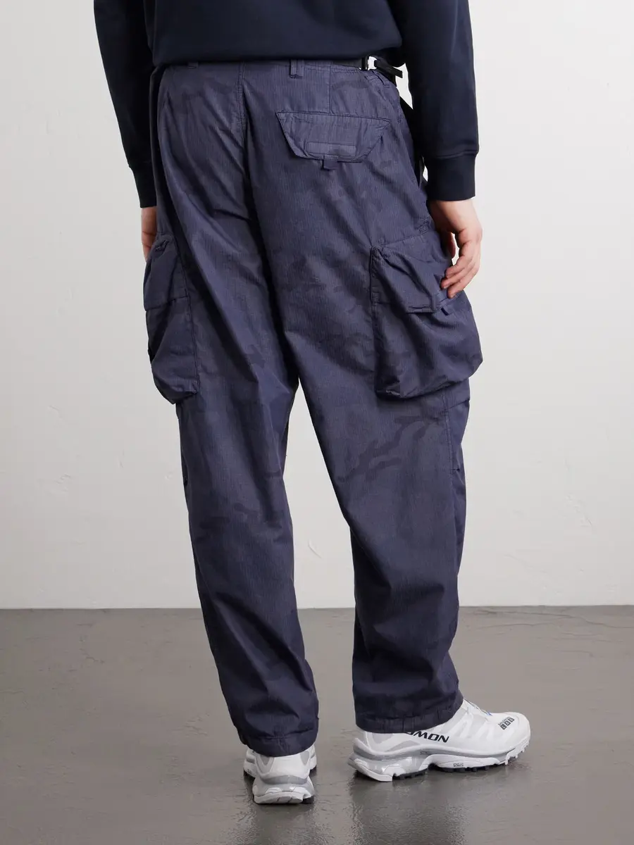Stone Island Straight-Leg Camouflage-Print Cotton-Blend Ripstop Trousers - Men | Thumbnail 4