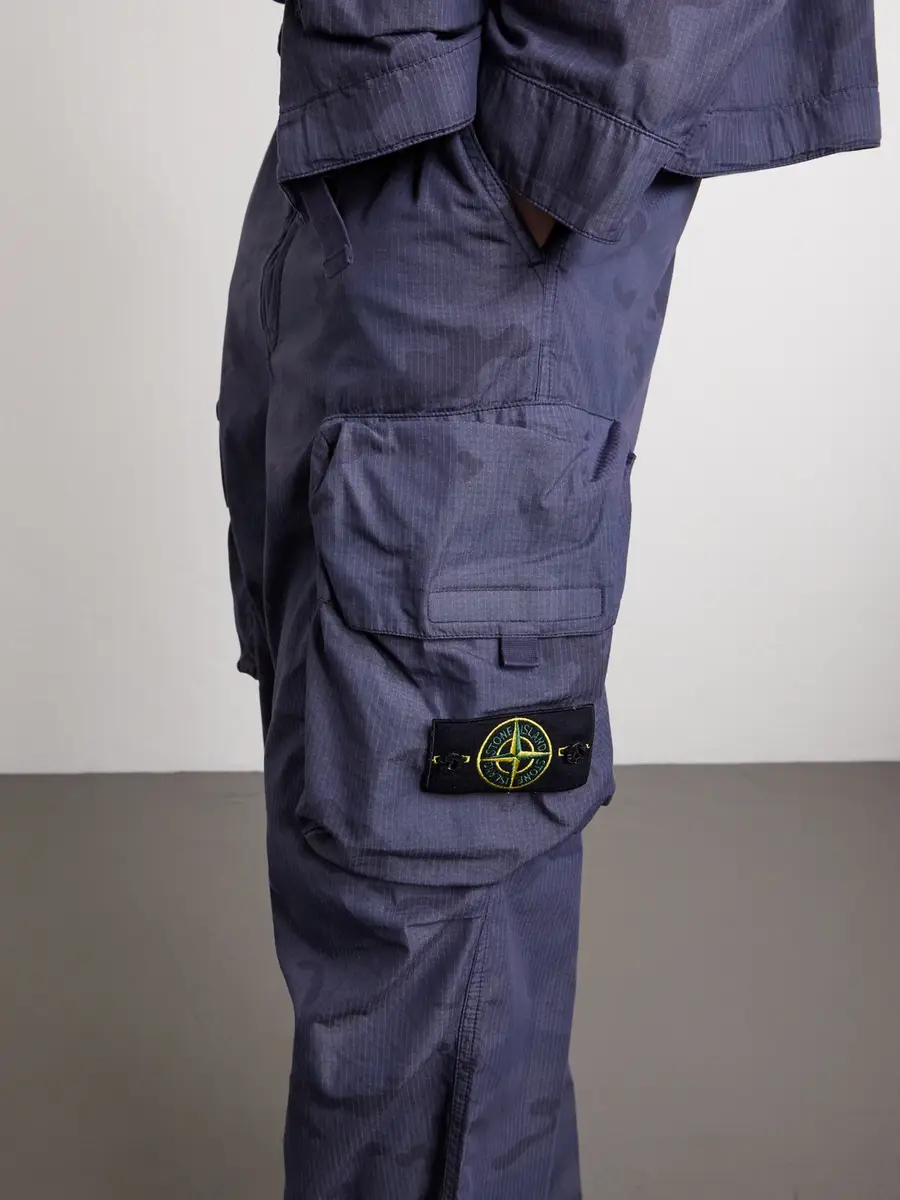 Stone Island Straight-Leg Camouflage-Print Cotton-Blend Ripstop Trousers - Men | Thumbnail 5