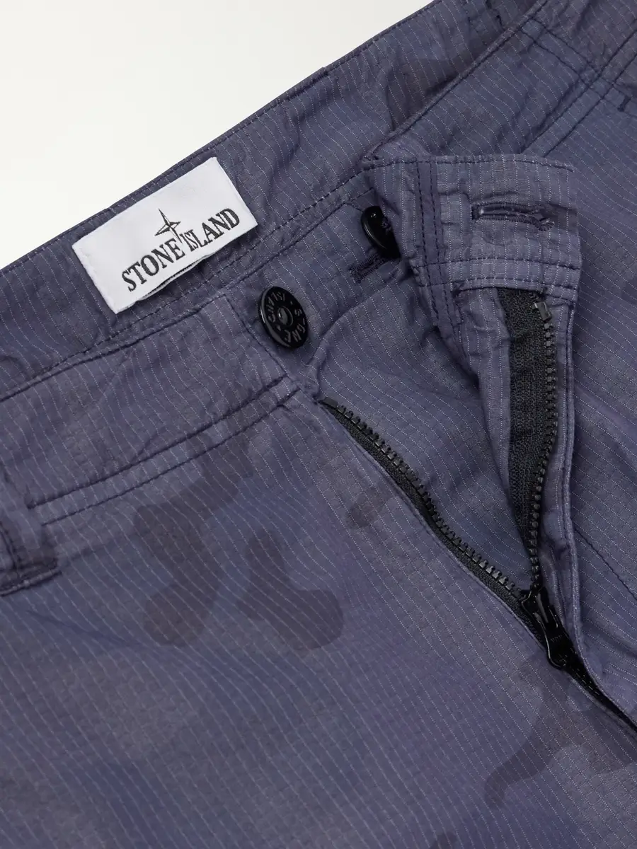 Stone Island Straight-Leg Camouflage-Print Cotton-Blend Ripstop Trousers - Men | Thumbnail 6