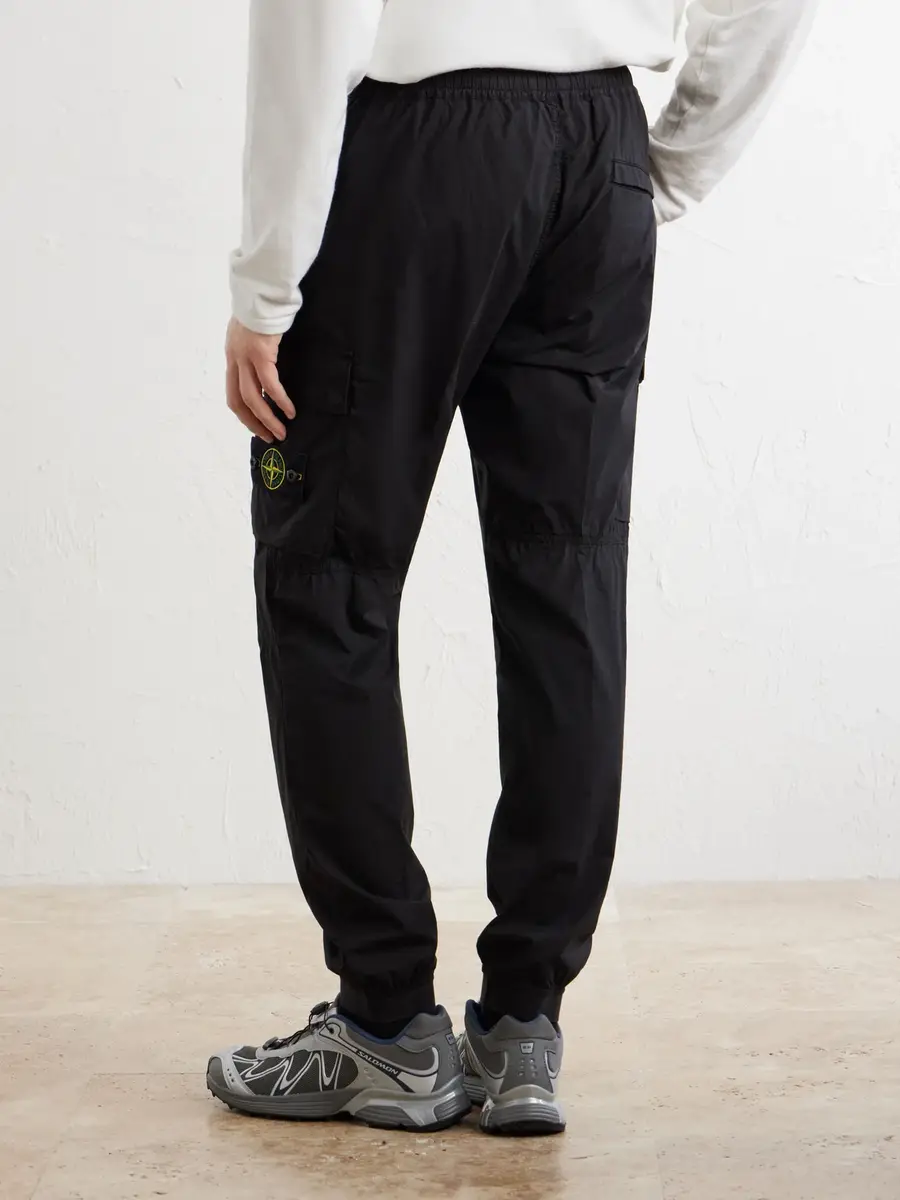 Stone Island Tapered Stretch Cotton-Blend Cargo Trousers - Men | Thumbnail 4