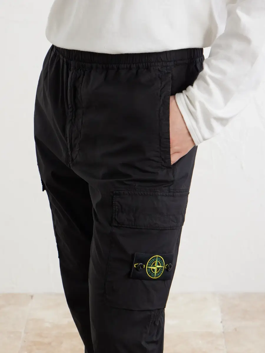 Stone Island Tapered Stretch Cotton-Blend Cargo Trousers - Men | Thumbnail 5