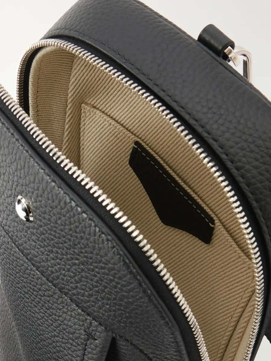 Montblanc Companion Logo-Appliquéd Full-Grain Leather Messenger Bag - Men | Thumbnail 6