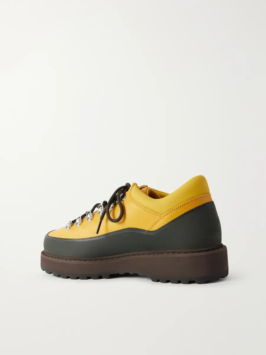 Diemme Cornaro Rubber-Trimmed Leather Hiking Boots - Men | Thumbnail 4