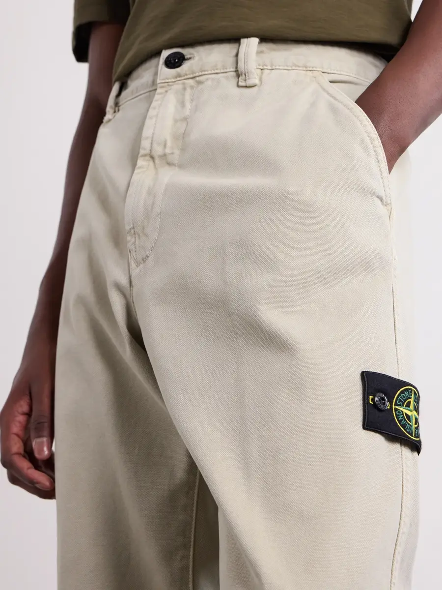 Stone Island Straight-Leg Garment-Dyed Cotton Trousers - Men | Thumbnail 5 Stone Island Straight-Leg Garment-Dyed Cotton Trousers - Men | Thumbnail 5