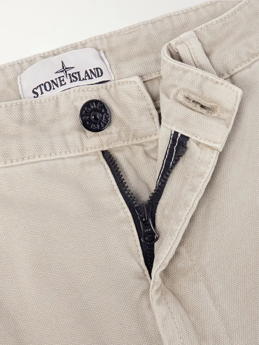 Stone Island Straight-Leg Garment-Dyed Cotton Trousers - Men | Thumbnail 6 Stone Island Straight-Leg Garment-Dyed Cotton Trousers - Men | Thumbnail 6