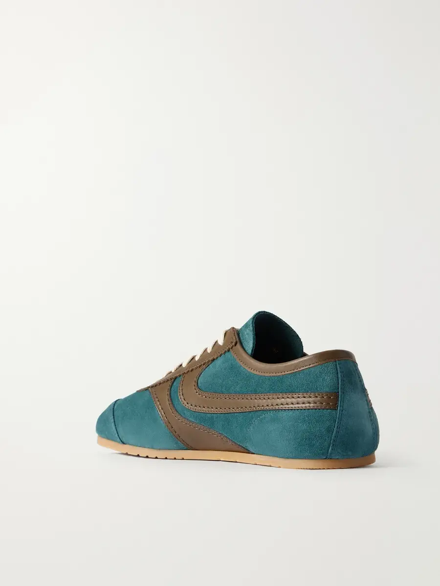Dries Van Noten Leather-Trimmed Suede Sneakers - Men | Thumbnail 4 Dries Van Noten Leather-Trimmed Suede Sneakers - Men | Thumbnail 4