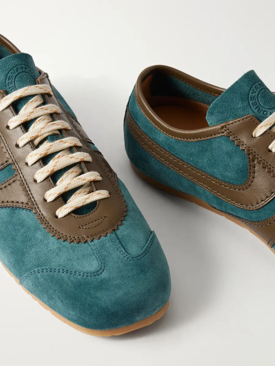 Dries Van Noten Leather-Trimmed Suede Sneakers - Men | Thumbnail 5 Dries Van Noten Leather-Trimmed Suede Sneakers - Men | Thumbnail 5