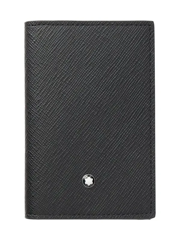 Cross-Grain Leather Cardholder - Men