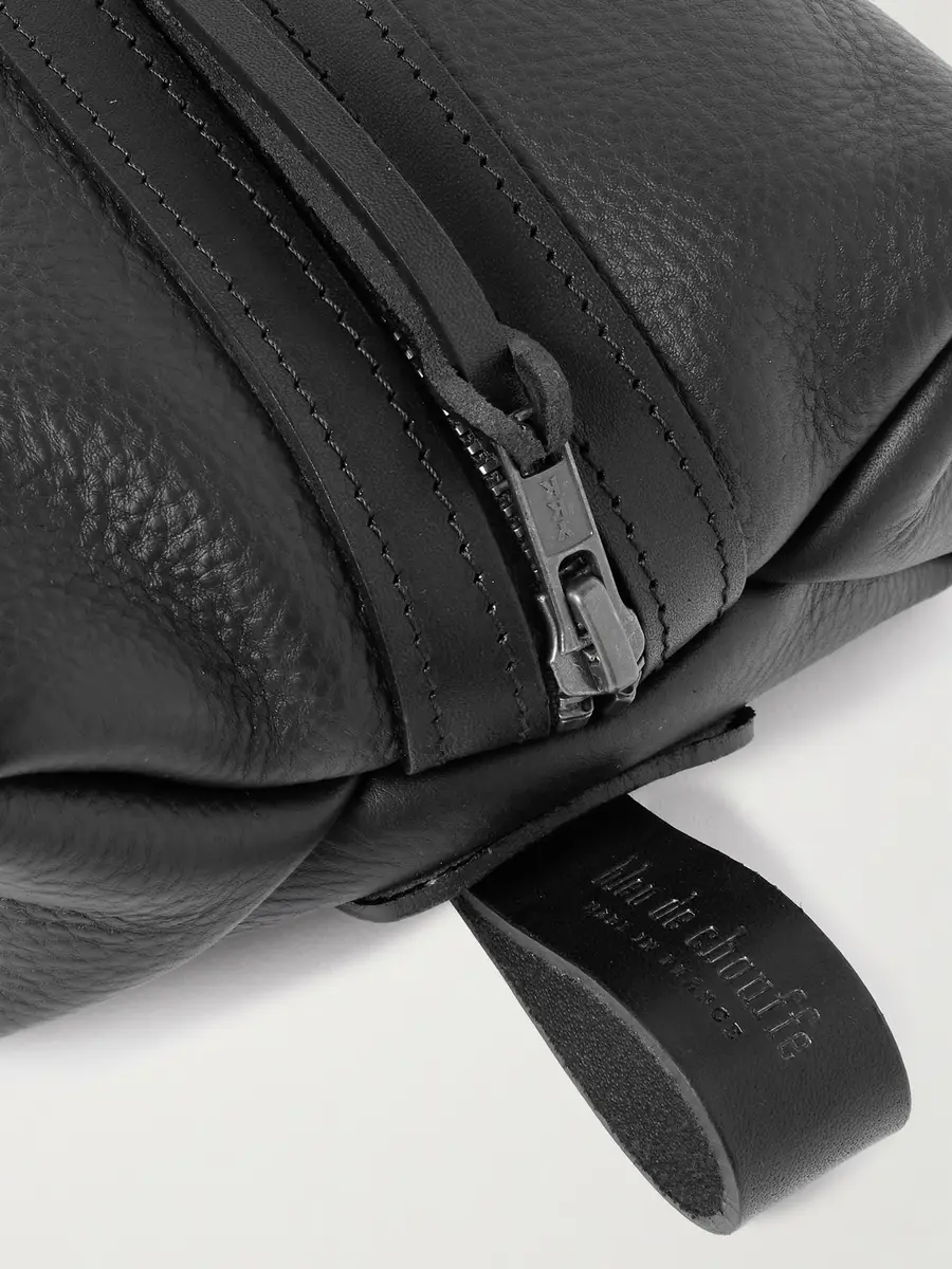 Bleu de Chauffe Zazou Full-Grain Leather Wash Bag - Men | Thumbnail 3 Bleu de Chauffe Zazou Full-Grain Leather Wash Bag - Men | Thumbnail 3