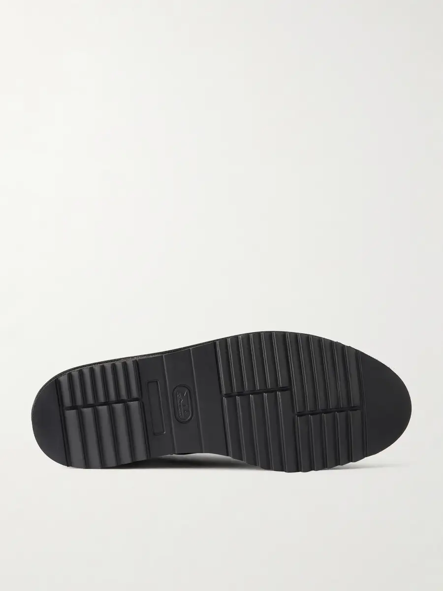 Grenson Byron Webbing-Trimmed Suede Derby Shoes - Men | Thumbnail 3