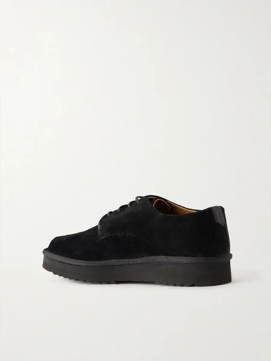 Grenson Byron Webbing-Trimmed Suede Derby Shoes - Men | Thumbnail 4