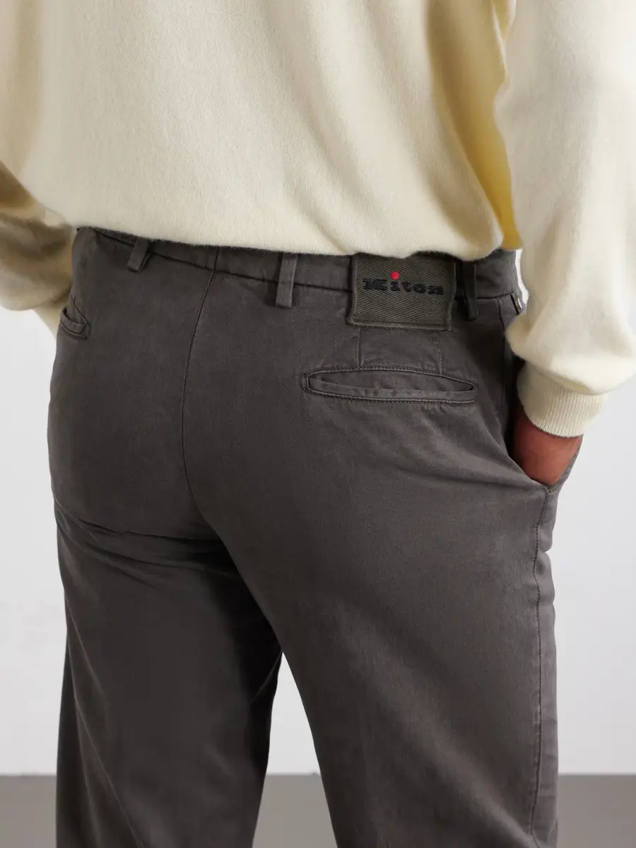 Kiton Straight-Leg Lyocell-Blend Trousers - Men | Thumbnail 5 Kiton Straight-Leg Lyocell-Blend Trousers - Men | Thumbnail 5