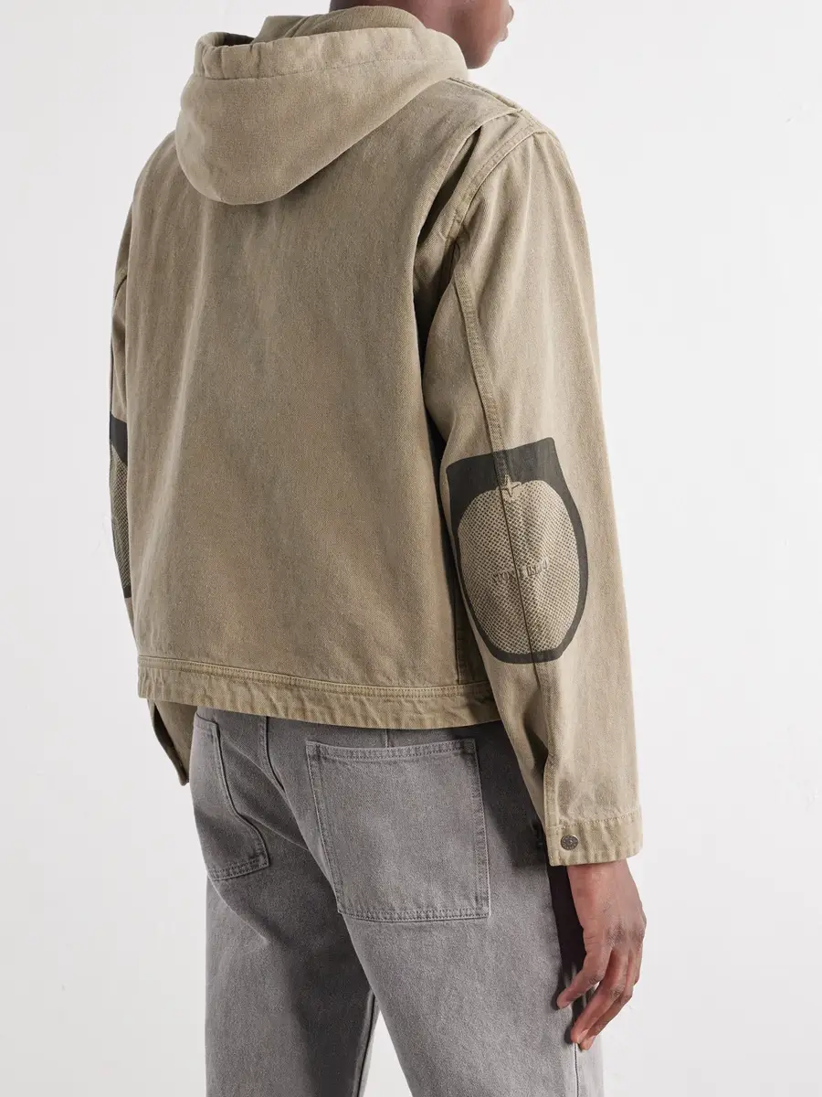 Stone Island Hooded Mineral Dyed Cotton-Gabardine Jacket - Men | Thumbnail 4 Stone Island Hooded Mineral Dyed Cotton-Gabardine Jacket - Men | Thumbnail 4