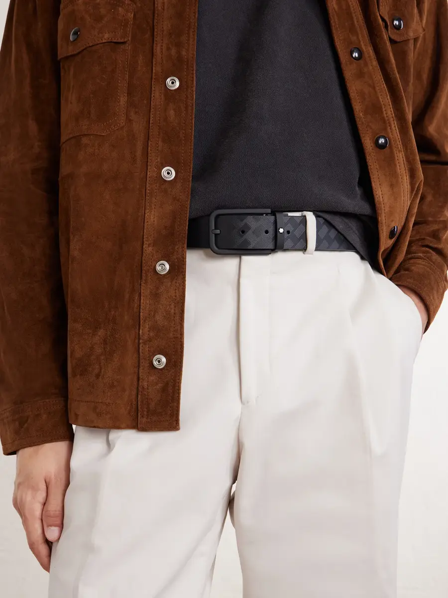 Montblanc 35mm Leather Belt - Men | Thumbnail 2 Montblanc 35mm Leather Belt - Men | Thumbnail 2