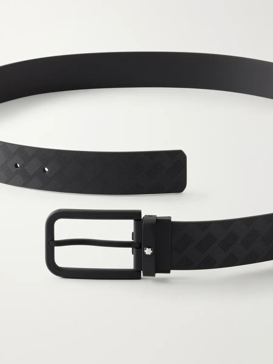 Montblanc 35mm Leather Belt - Men | Thumbnail 3 Montblanc 35mm Leather Belt - Men | Thumbnail 3