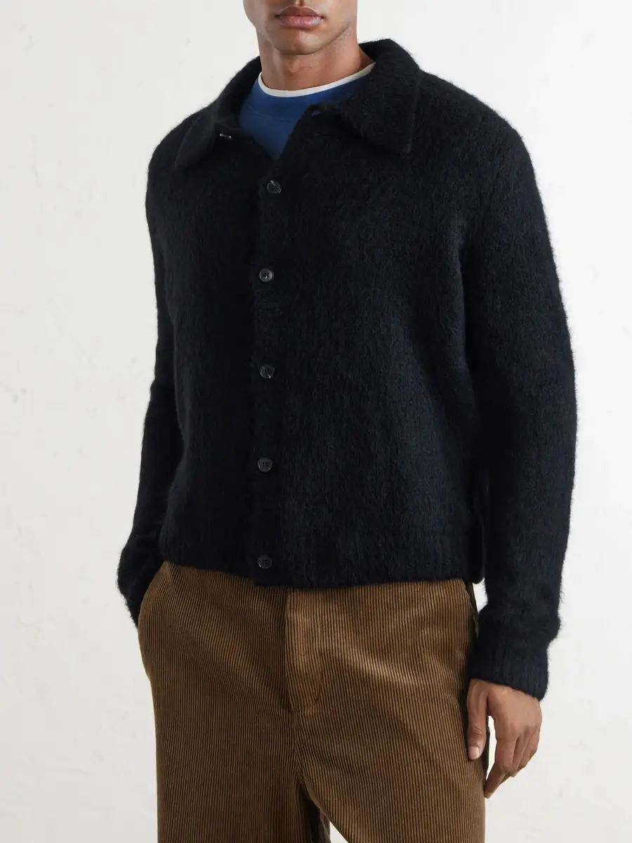 Dries Van Noten Mora Cropped Alpaca-Blend Cardigan - Men | Thumbnail 3 Dries Van Noten Mora Cropped Alpaca-Blend Cardigan - Men | Thumbnail 3