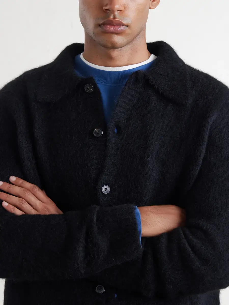 Dries Van Noten Mora Cropped Alpaca-Blend Cardigan - Men | Thumbnail 5 Dries Van Noten Mora Cropped Alpaca-Blend Cardigan - Men | Thumbnail 5