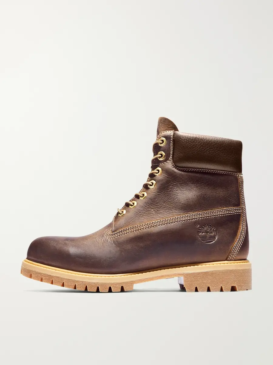 Timberland Premium 6-Inch Distressed-Effect Leather Lace-Up Boots - Men | Thumbnail 3 Timberland Premium 6-Inch Distressed-Effect Leather Lace-Up Boots - Men | Thumbnail 3