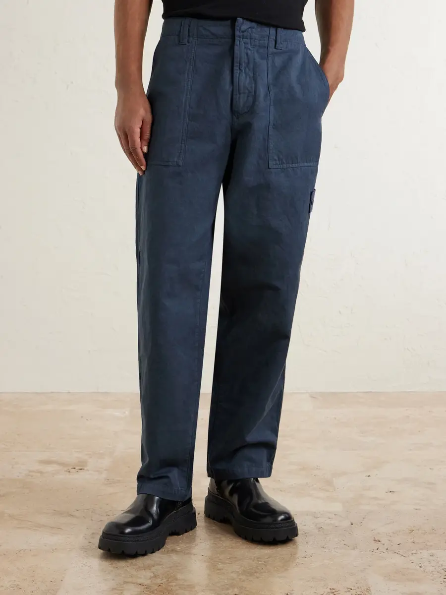 Stone Island GHOST Straight-Leg Cotton and Linen-Blend Trousers - Men | Thumbnail 3 Stone Island GHOST Straight-Leg Cotton and Linen-Blend Trousers - Men | Thumbnail 3