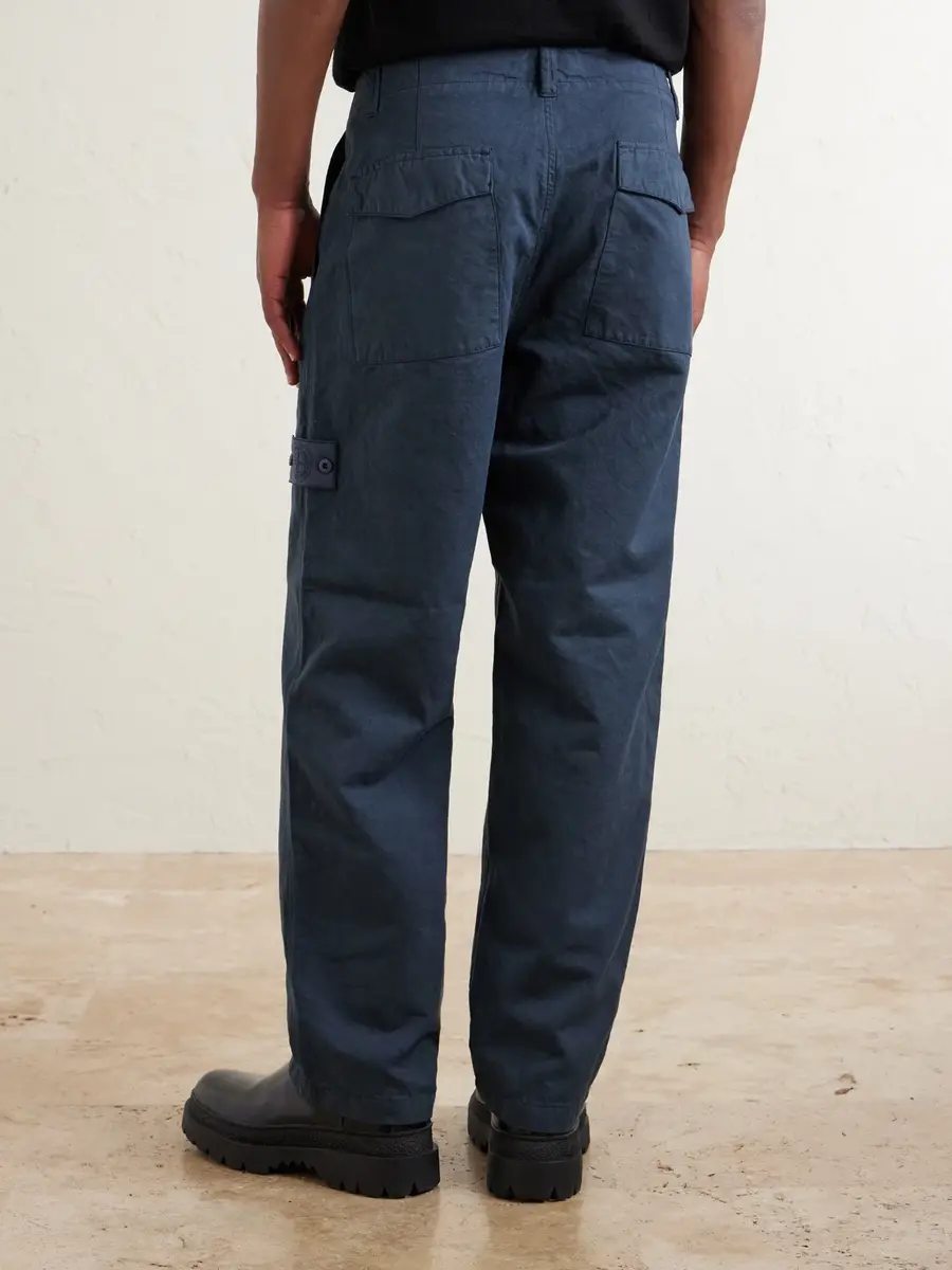 Stone Island GHOST Straight-Leg Cotton and Linen-Blend Trousers - Men | Thumbnail 4 Stone Island GHOST Straight-Leg Cotton and Linen-Blend Trousers - Men | Thumbnail 4