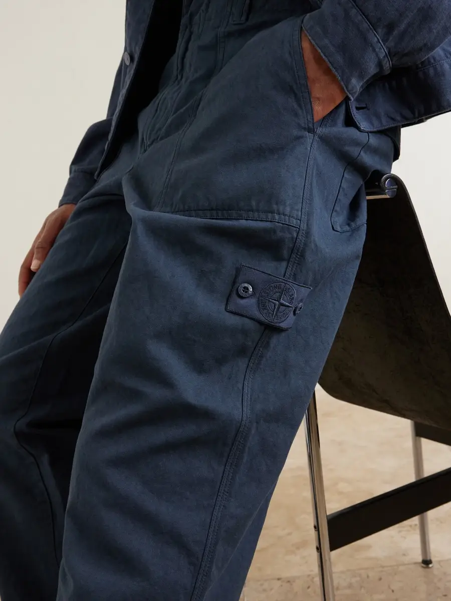 Stone Island GHOST Straight-Leg Cotton and Linen-Blend Trousers - Men | Thumbnail 5 Stone Island GHOST Straight-Leg Cotton and Linen-Blend Trousers - Men | Thumbnail 5
