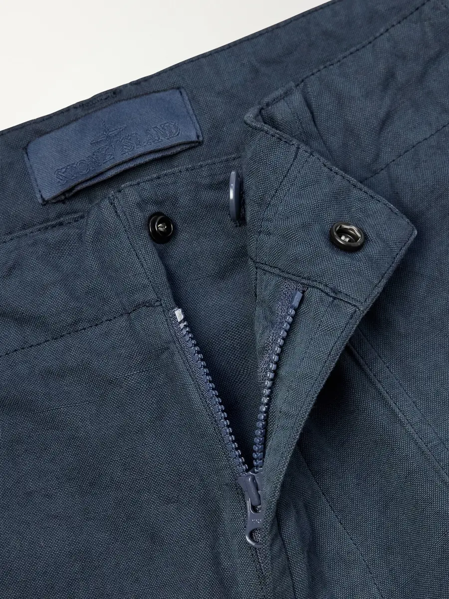 Stone Island GHOST Straight-Leg Cotton and Linen-Blend Trousers - Men | Thumbnail 6 Stone Island GHOST Straight-Leg Cotton and Linen-Blend Trousers - Men | Thumbnail 6