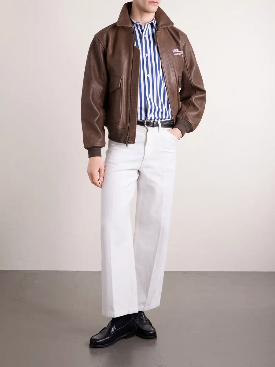 Aimé Leon Dore Oversized Logo-Embroidered Striped Cotton Shirt - Men | Thumbnail 2 Aimé Leon Dore Oversized Logo-Embroidered Striped Cotton Shirt - Men | Thumbnail 2