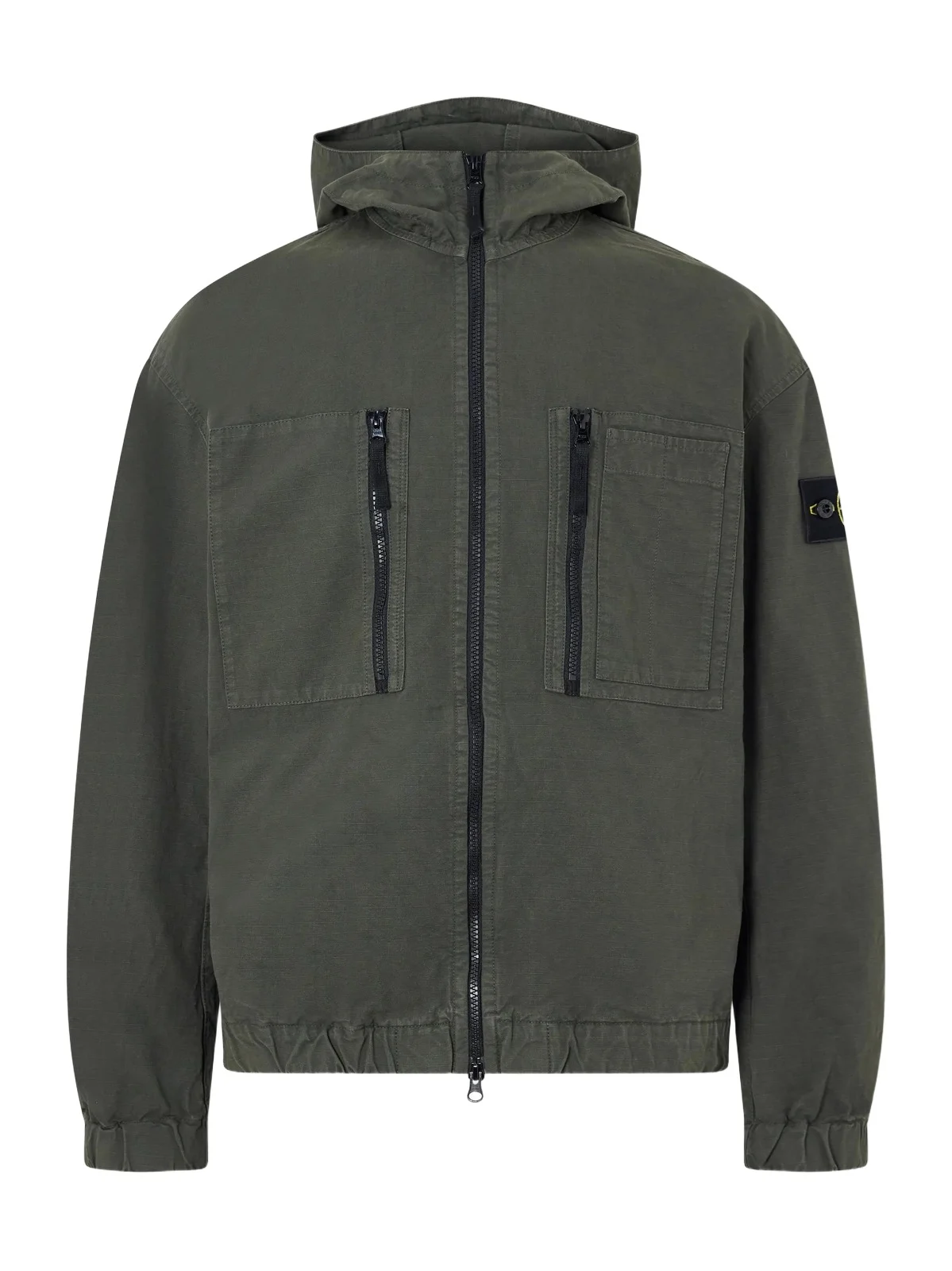Garment-Dyed Organic Cotton Ripstop Hooded Jacket - Men Garment-Dyed Organic Cotton Ripstop Hooded Jacket - Men