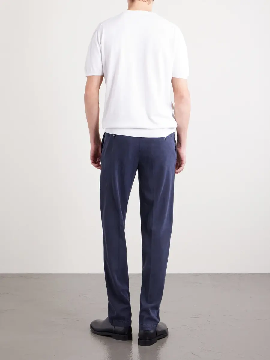 Kiton Knitted Cotton T-Shirt - Men | Thumbnail 4 Kiton Knitted Cotton T-Shirt - Men | Thumbnail 4