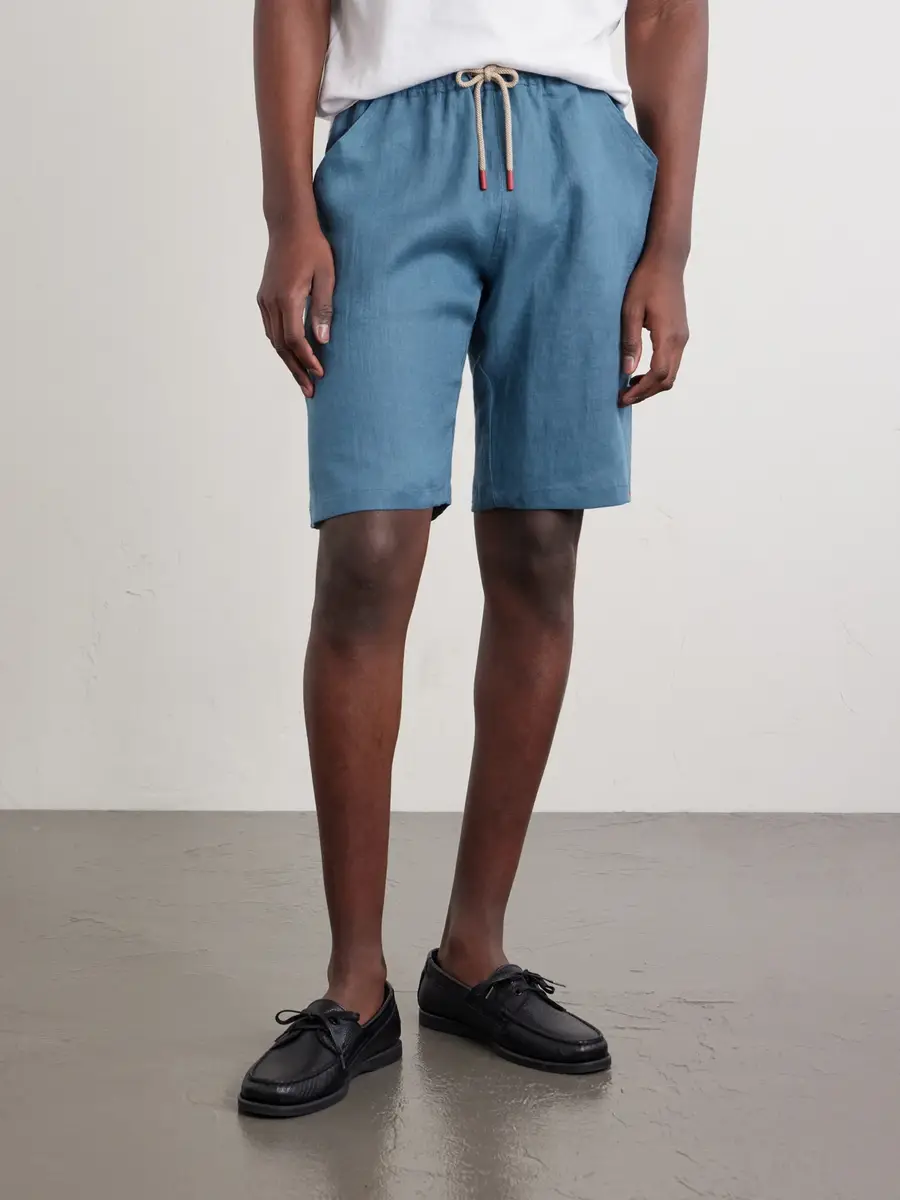 Kiton Drawstring Linen Shorts - Men | Thumbnail 3 Kiton Drawstring Linen Shorts - Men | Thumbnail 3