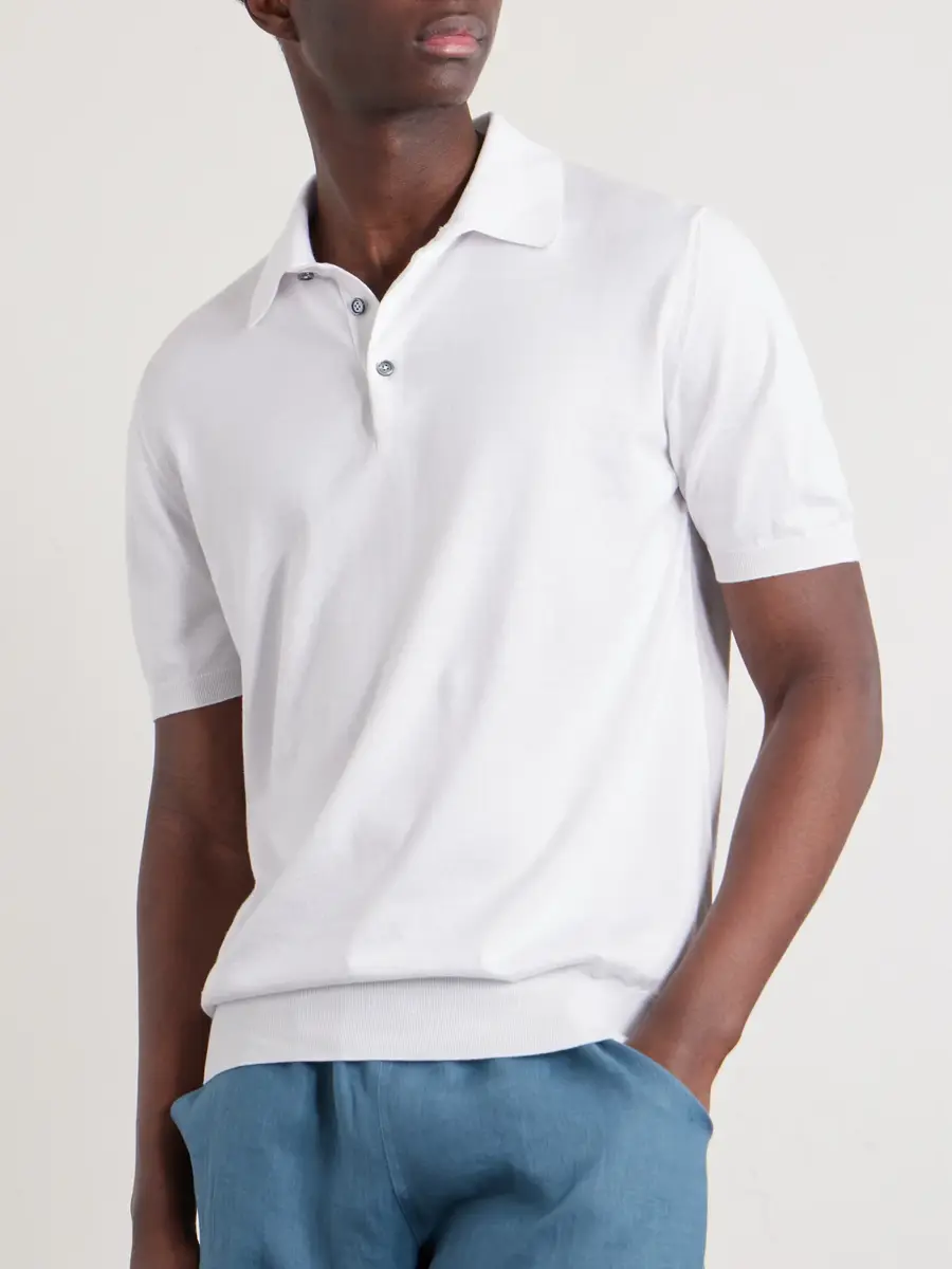 Kiton Cotton Polo Shirt - Men | Thumbnail 3 Kiton Cotton Polo Shirt - Men | Thumbnail 3