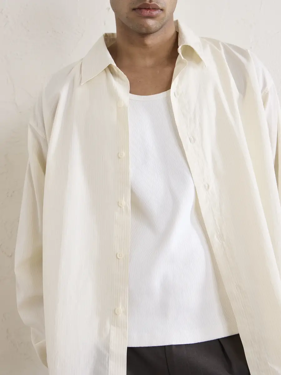 mfpen Exact Striped Cotton Shirt - Men | Thumbnail 5