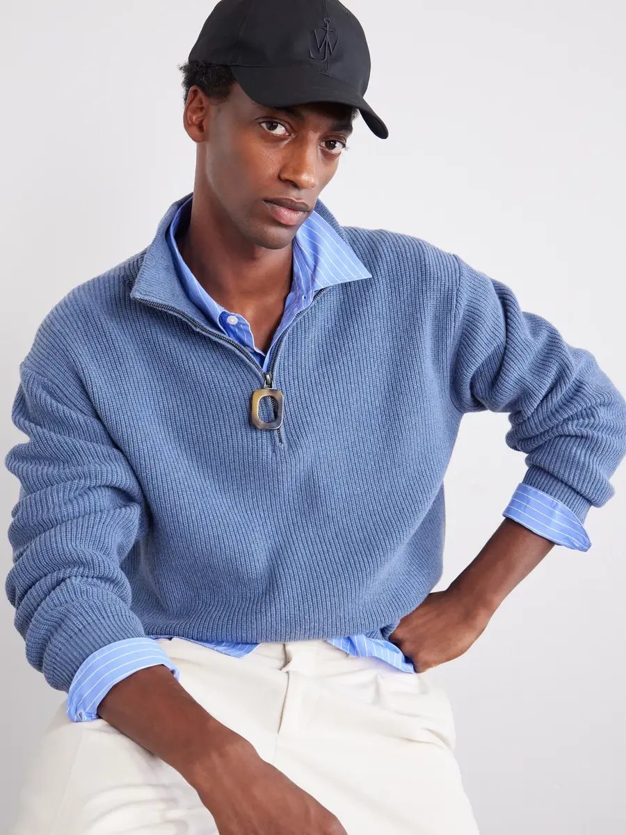 JW Anderson Logo-Embroidered Corduroy-Trimmed Waxed Cotton Baseball Cap - Men | Thumbnail 2
