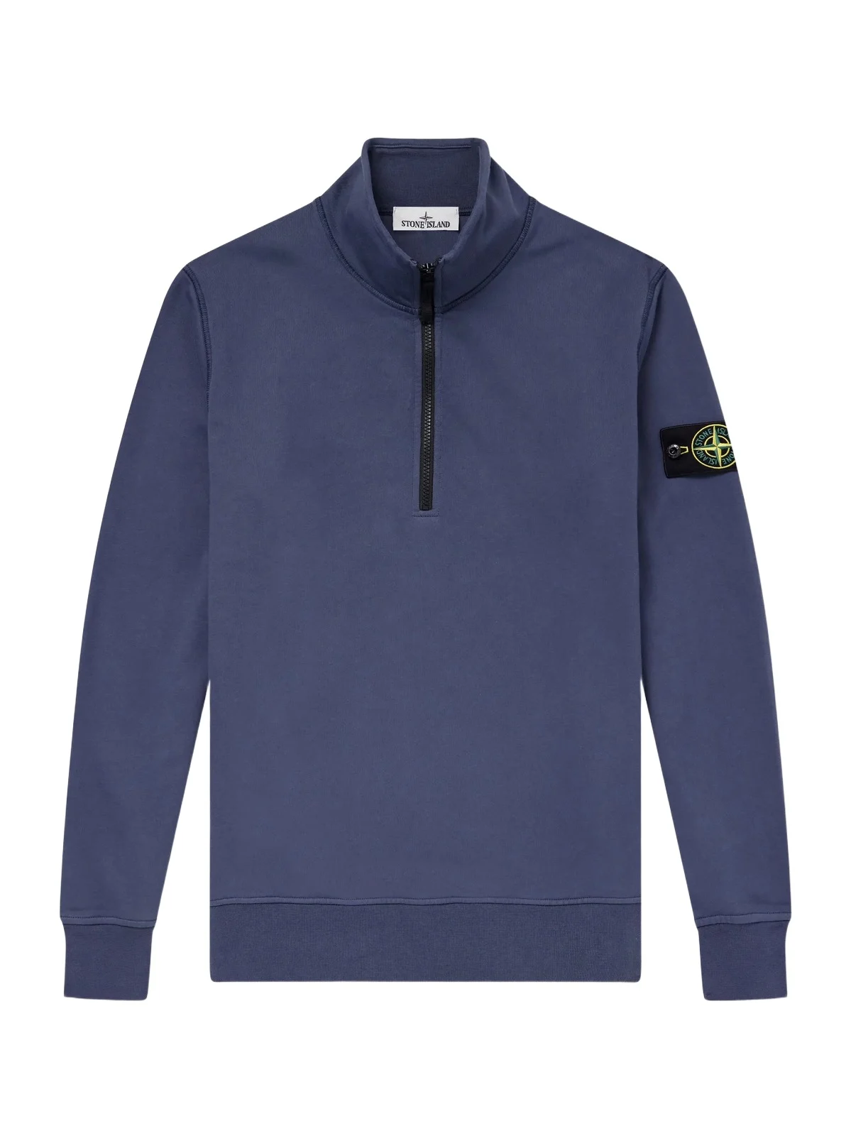 Garment-Dyed Organic Cotton-Fleece Half-Zip Sweatshirt - Men Garment-Dyed Organic Cotton-Fleece Half-Zip Sweatshirt - Men