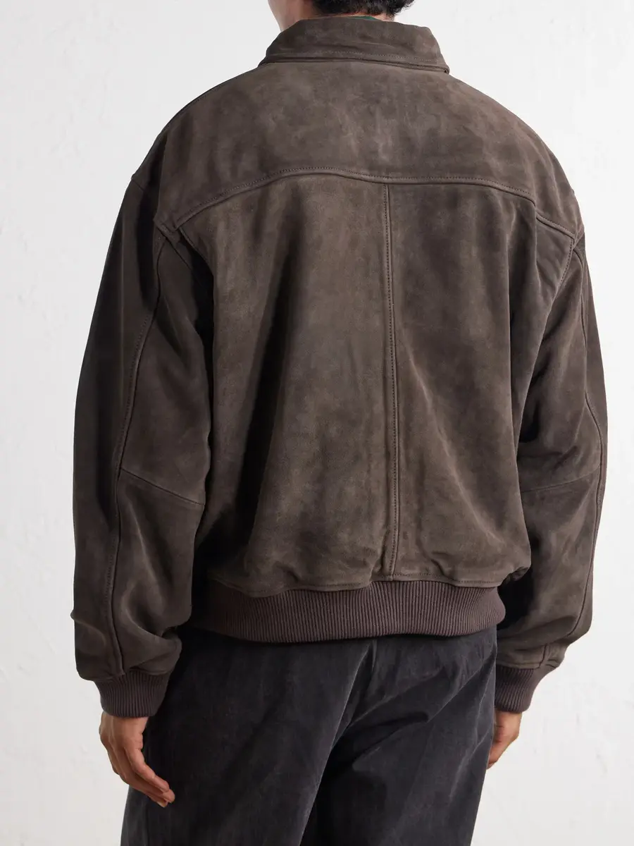 AGOLDE Emil Suede Bomber Jacket - Men | Thumbnail 4