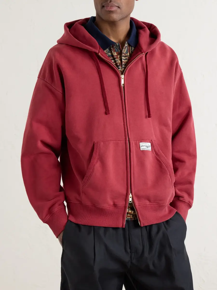 Aimé Leon Dore Cotton-Jersey Zip-Up Hoodie - Men | Thumbnail 3