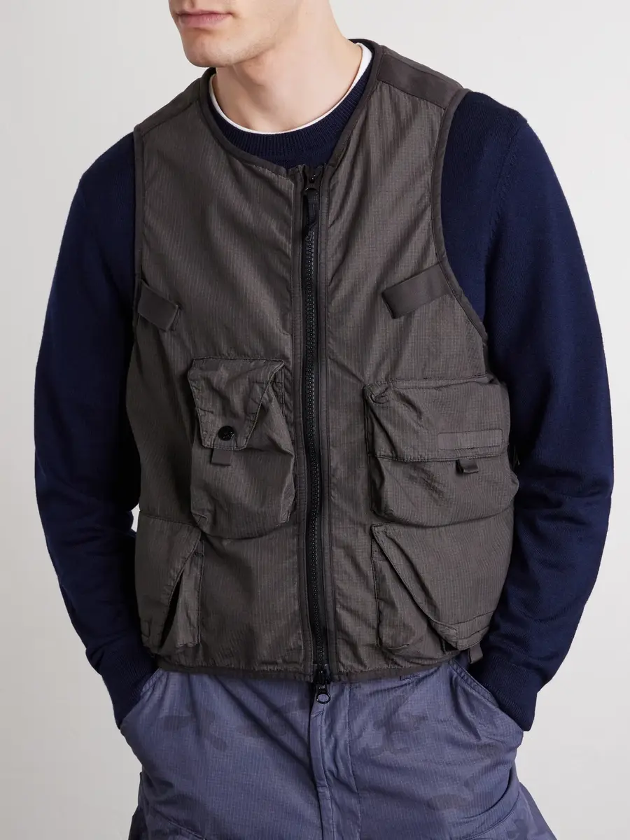 Stone Island Cotton-Blend Ripstop Vest - Men | Thumbnail 3 Stone Island Cotton-Blend Ripstop Vest - Men | Thumbnail 3