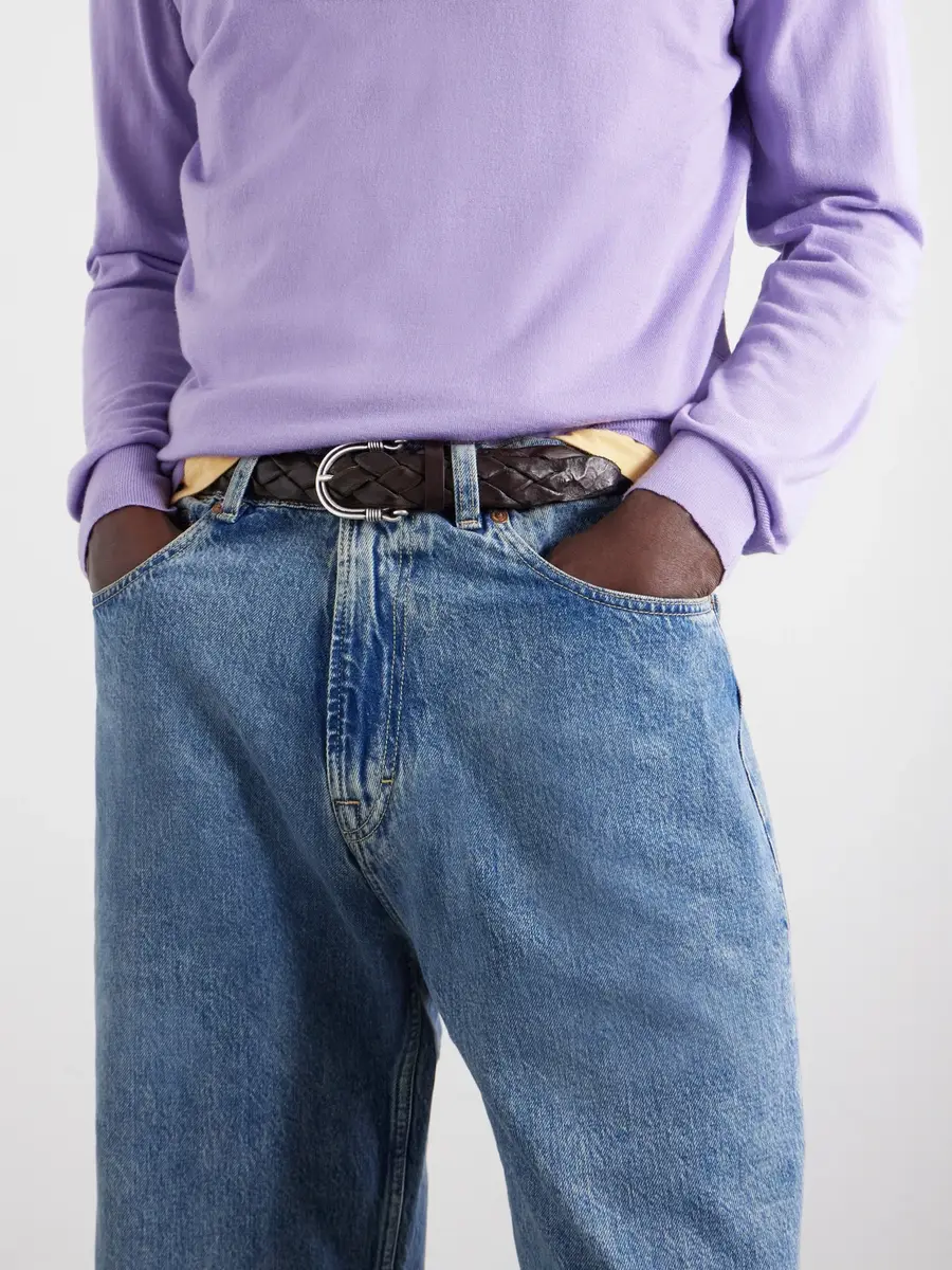 Anderson's 3cm Woven Leather Belt - Men | Thumbnail 2 Anderson's 3cm Woven Leather Belt - Men | Thumbnail 2