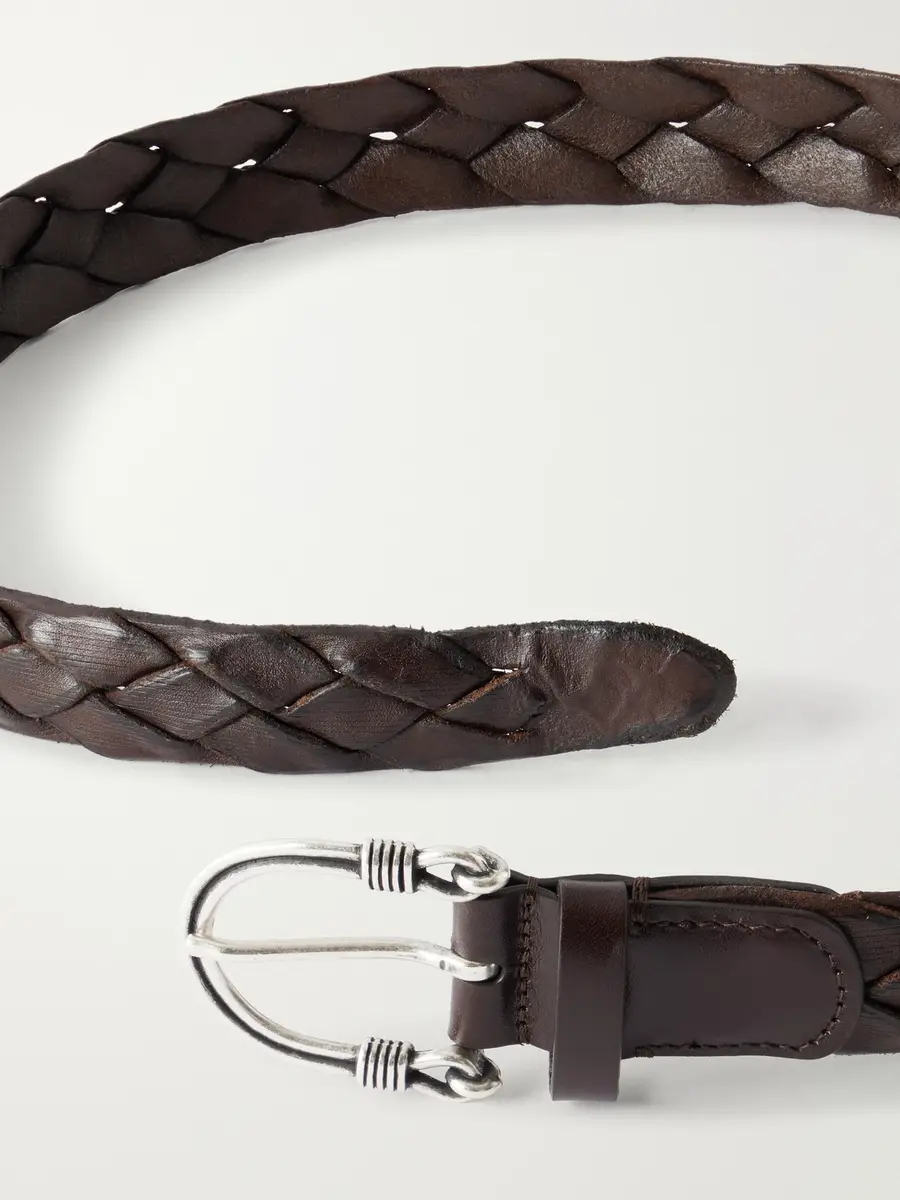 Anderson's 3cm Woven Leather Belt - Men | Thumbnail 3 Anderson's 3cm Woven Leather Belt - Men | Thumbnail 3
