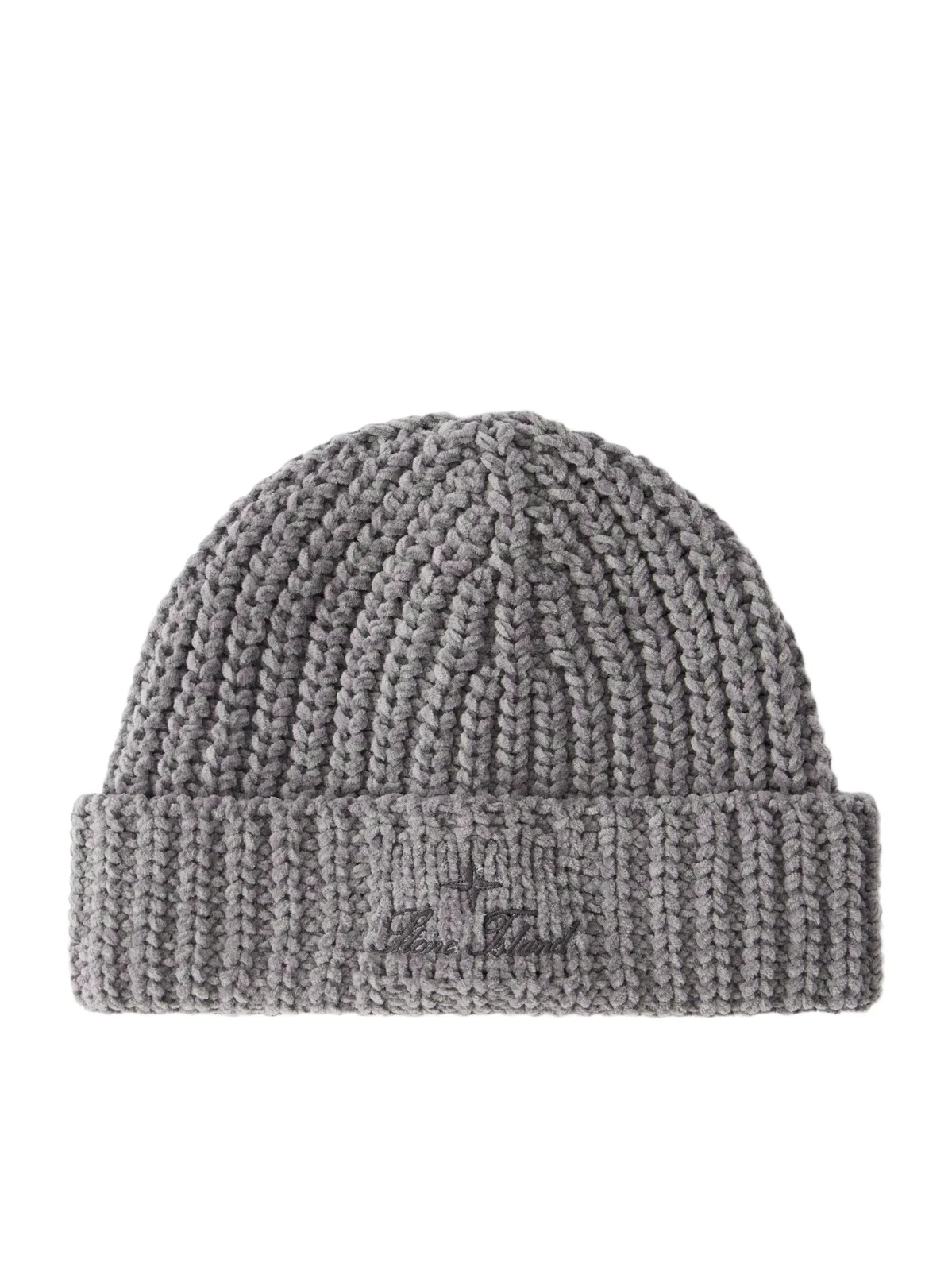 Stone Island Logo-Embroidered Cotton-Chenille Beanie - Men