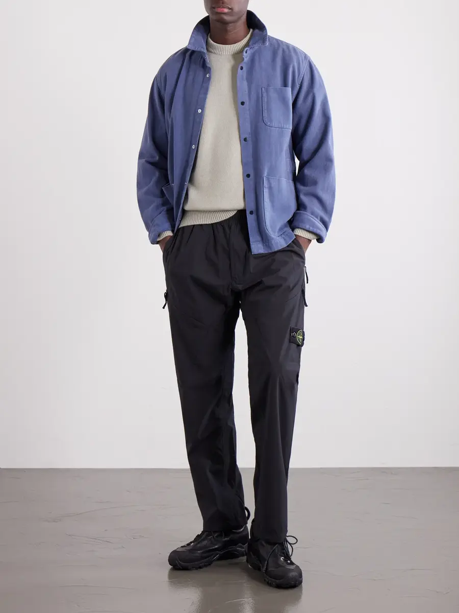 Stone Island Straight-Leg Shell R_e.dye® Trousers - Men | Thumbnail 2 Stone Island Straight-Leg Shell R_e.dye® Trousers - Men | Thumbnail 2