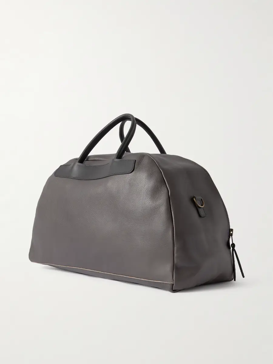 Bleu de Chauffe Bowling Full-Grain Leather Weekend Bag - Men | Thumbnail 3 Bleu de Chauffe Bowling Full-Grain Leather Weekend Bag - Men | Thumbnail 3