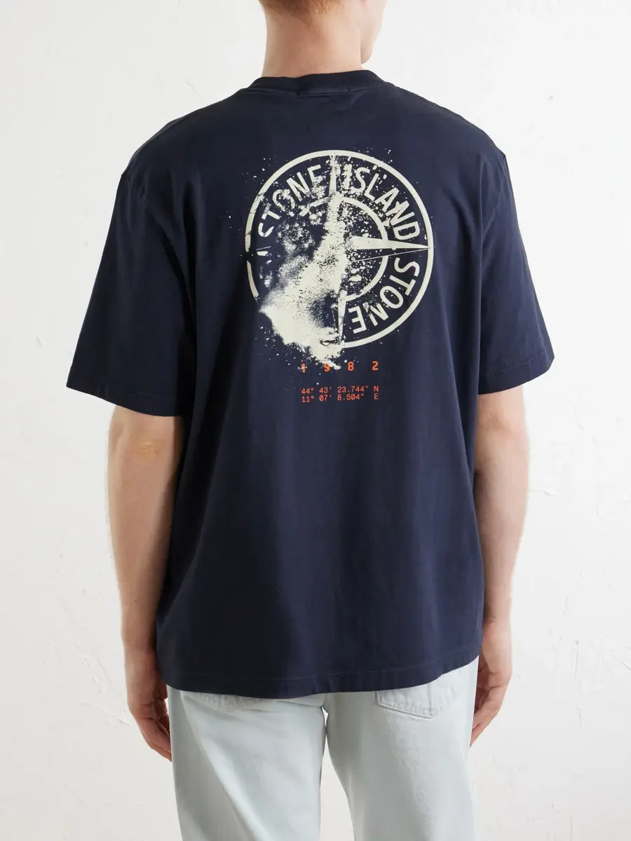 Stone Island Logo-Print Cotton-Jersey T-Shirt - Men | Thumbnail 4 Stone Island Logo-Print Cotton-Jersey T-Shirt - Men | Thumbnail 4