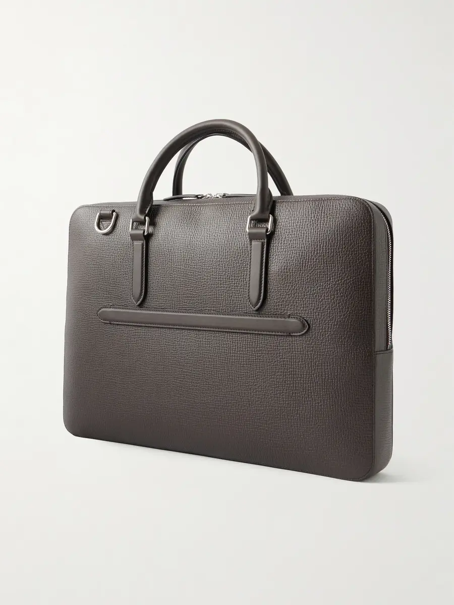 Smythson Full-Grain Leather Briefcase - Men | Thumbnail 4