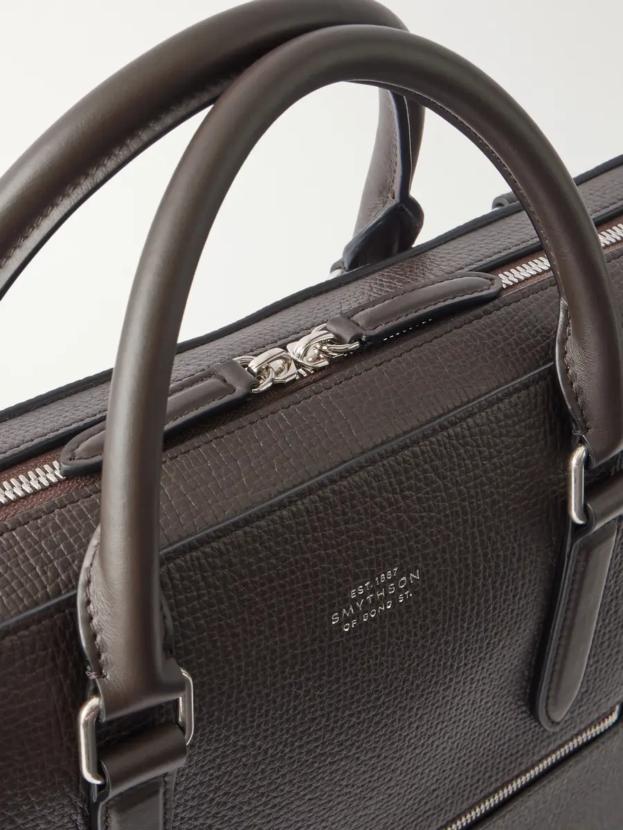 Smythson Full-Grain Leather Briefcase - Men | Thumbnail 5