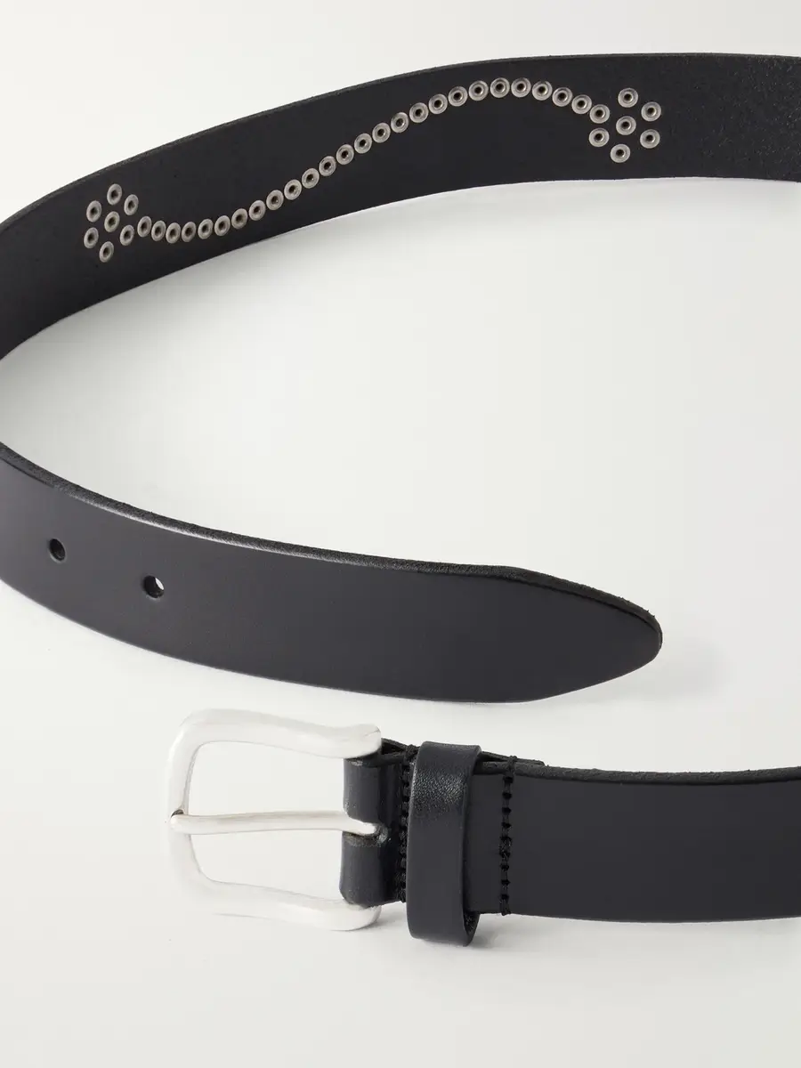 Anderson's 3.5cm Studded Leather Belt - Men | Thumbnail 3