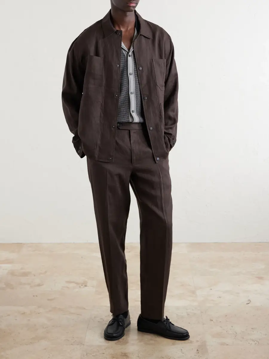 rag & bone Evan Straight-Leg Pleated Linen Trousers - Men | Thumbnail 2 rag & bone Evan Straight-Leg Pleated Linen Trousers - Men | Thumbnail 2