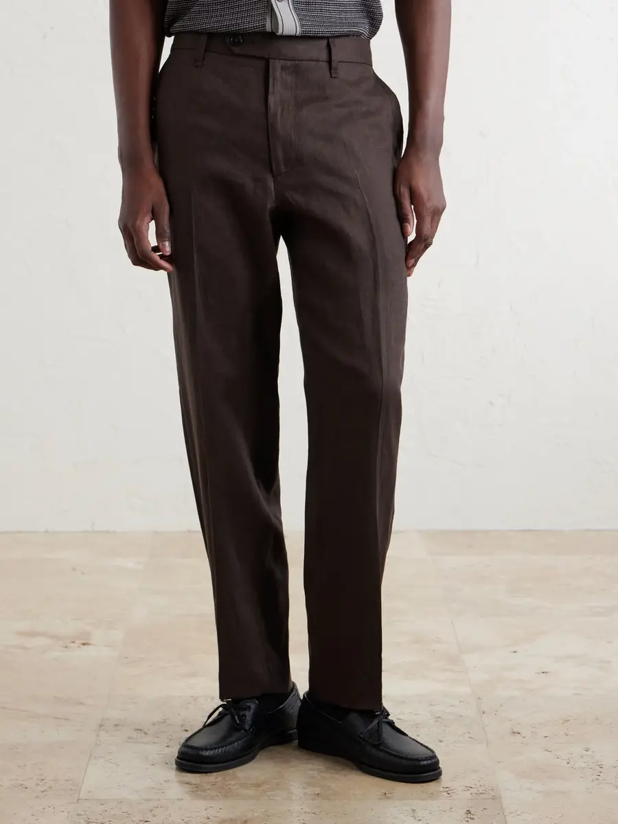 rag & bone Evan Straight-Leg Pleated Linen Trousers - Men | Thumbnail 3 rag & bone Evan Straight-Leg Pleated Linen Trousers - Men | Thumbnail 3