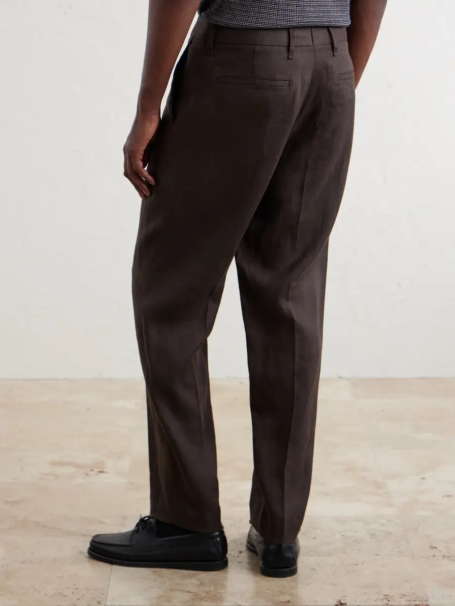 rag & bone Evan Straight-Leg Pleated Linen Trousers - Men | Thumbnail 4 rag & bone Evan Straight-Leg Pleated Linen Trousers - Men | Thumbnail 4