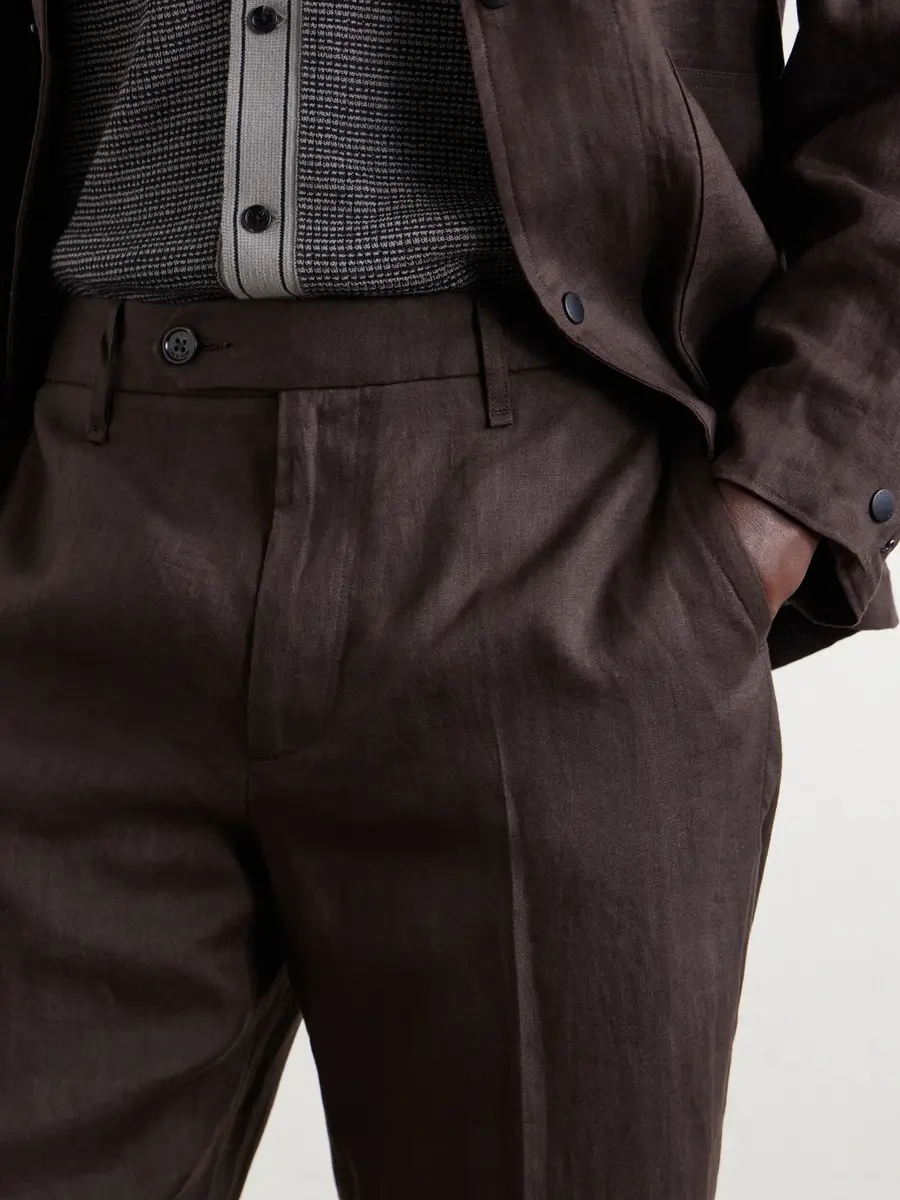 rag & bone Evan Straight-Leg Pleated Linen Trousers - Men | Thumbnail 5 rag & bone Evan Straight-Leg Pleated Linen Trousers - Men | Thumbnail 5